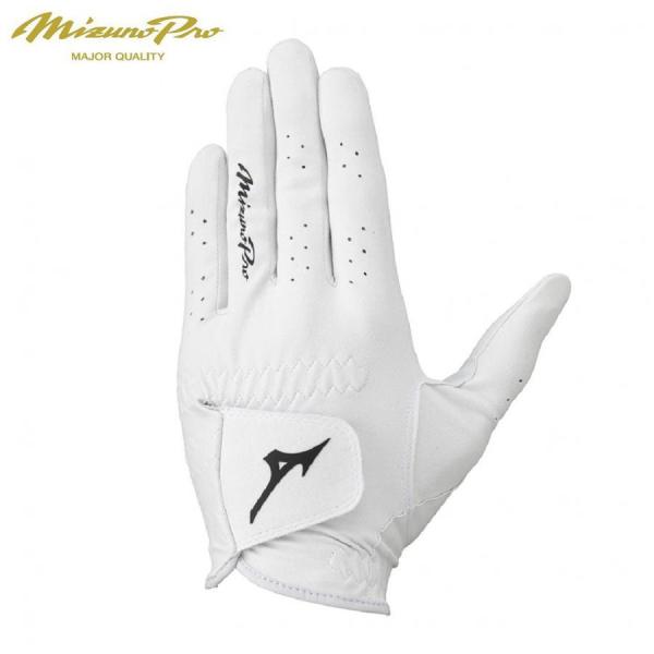 Mizuno Pro 手袋　左手 ゴルフ　5MJML453　01　ホワイト　ネコポス発送可能