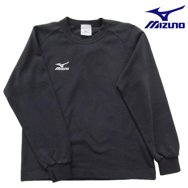 訳あり　ミズノ　Tシャツ長袖　ジュニア　ワンポイントTシャツ　A35SP91009　ブラック　140サイズ