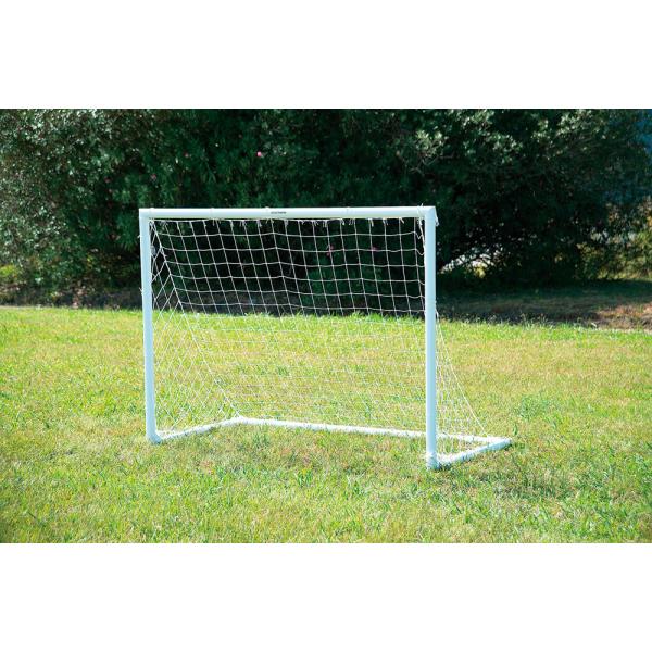 幅200cm・高さ150cmのミニサイズのサッカーゴール。サッカー以外のレクリエーションにもご利用いただけます。リブで強度アップ！※単品販売可能商品【メーカー】エバニュー【商品名】ミニサッカーゴールAL12H_______F【品番】EKD8...