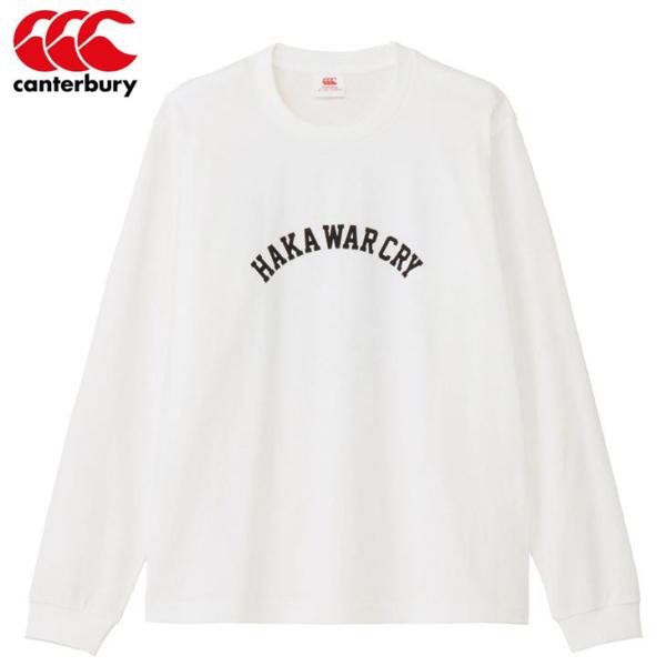 カンタベリー　Tシャツ長袖　ハカ　バックプリント　ロングスリーブティーシャツ　RA44619　11　オフホワイト