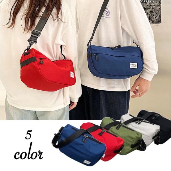 ショルダーバッグ メンズ レディース ナイロン系 5色 斜め掛け バッグ