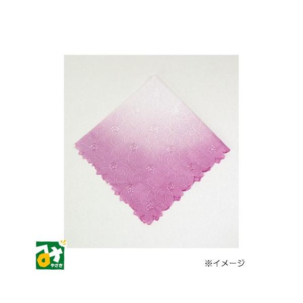 ハンカチ 手染め ハンカチーフ 貝紫レースハンカチ 綾の手 : みやざき