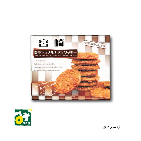 宮崎塩キャラメルナッツクッキー 12枚入 満潮の塩 九州産商 : みやざき
