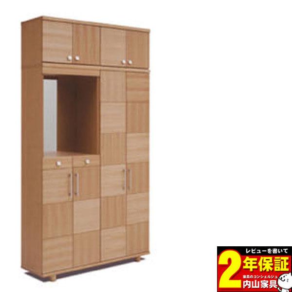 馬場木工 下駄箱 シューズボックス 完成品 ハイタイプ 上置き付 国産 
