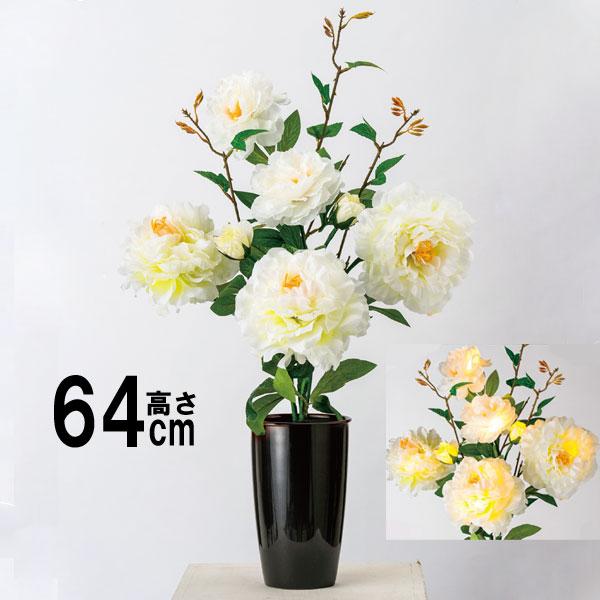 盆提灯 盆ちょうちん お盆提灯 初盆 新盆 ルミナス 造花 ぼたん プライム コード式  963 一個 造花