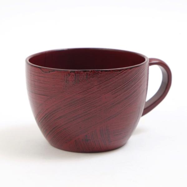 天然木製 マグカップ 大和型 ティーカップ コーヒーカップ コップ 根来 漆塗り 赤 軽い 和風 和モダン 割れにくい 和食器