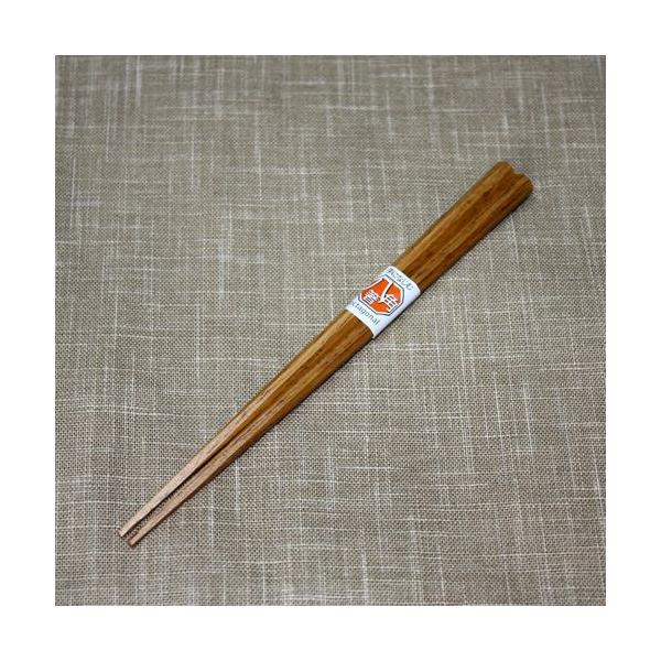 天然木製 箸 八角 栗 21.5cm お箸 おはし :ha-148:曲げわっぱと漆器 みよし漆器本舗 通販 