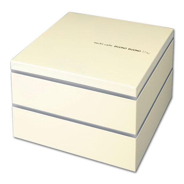 紀州塗り ６寸 二段 重箱 ボーノ ホワイト 大型 弁当箱 おしゃれ 2段 お重箱 かわいい おせち 正月 花見 Ju 235 曲げわっぱと漆器 みよし漆器本舗 通販 Yahoo ショッピング
