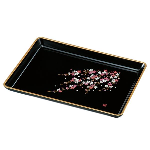 みよし漆器本舗 切手盆 祝儀盆 日本製 10寸 30cm お盆 トレー 和