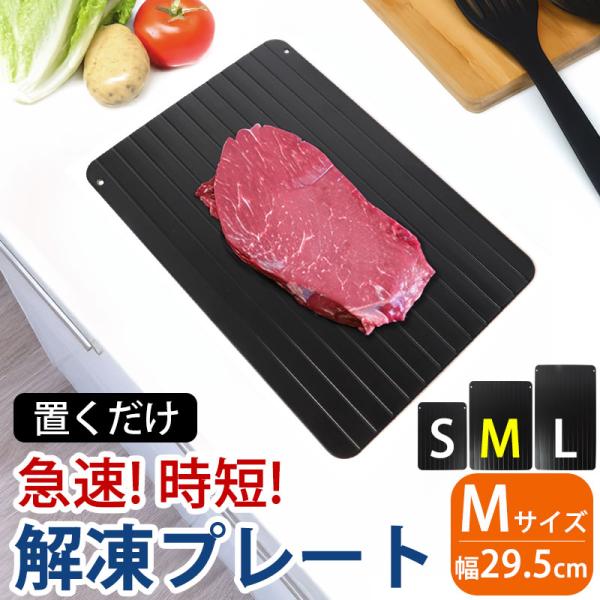 みよし漆器本舗 解凍プレート Mサイズ 295×208mm 厚さ 3mm 急速解凍