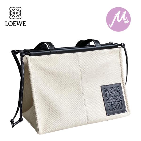 LOEWE ロエベ トートバッグ クッショントート キャンバス カーフ LOEWE ロエベ トートバッグ クッショントート キャンバス カーフ