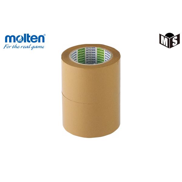 【ブランド】molten（モルテン）【カラー】【サイズ】幅70mm×長さ50m（2巻入）【素材】ポリプロピレン【商品説明】不要なラインをスピーディに確実に消します。伸縮性がないので直線に適しています。専用カッター付き。日本製【注意事項】お使...