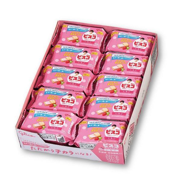 グリコ ビスコ ミニパック いちご 5枚入り× 20個入り×1BOX : みぞた