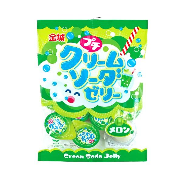 金城製菓 プチクリームソーダゼリー メロン味 16g×7個×1袋