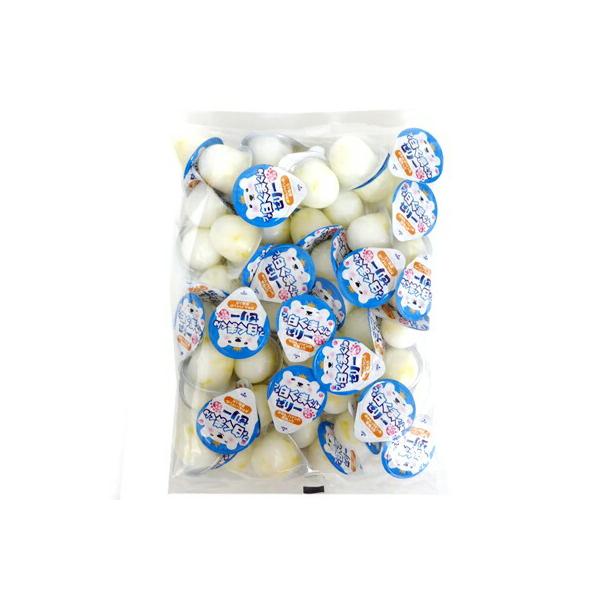 希望小売価格：600円（税別）×１袋プチ白くまくんゼリーの徳用袋。ひとくちタイプのかわいいプチゼリーです。練乳風味。さっぱりとした舌ざわりとソフトな食感は、きっと皆様のお気に召す事と存じます。みかん・パインの果肉入り※画像はあくまで参考画像...