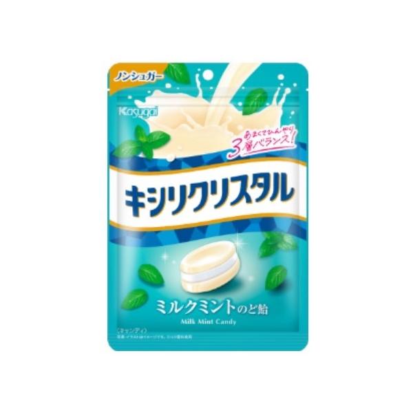 春日井製菓 キシリクリスタル ミルクミントのど飴 71g ×1袋