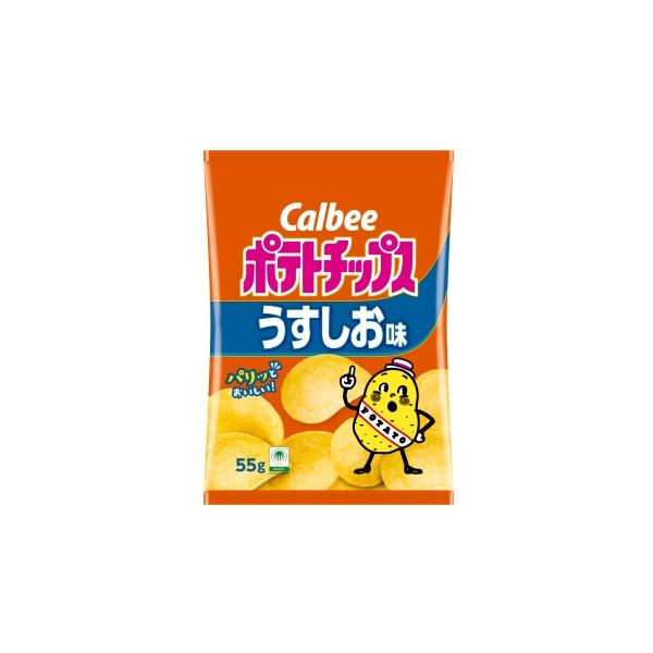 他サイト： カルビー ポテトチップス うすしお味 55g×6袋の商品画像
