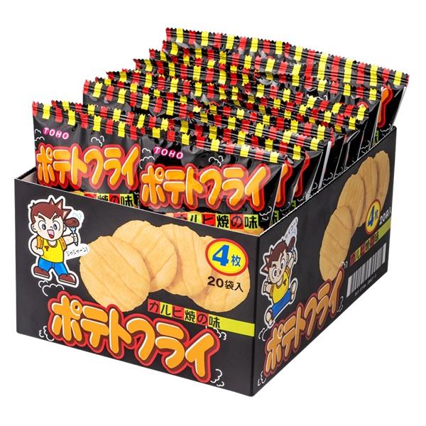 東豊製菓 ポテトフライ カルビ焼の味 20袋入り×1BOX : みぞた