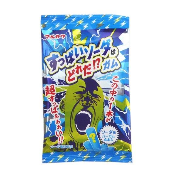 すっぱいソーダはどれだ ガム 個入り１box マルカワ製菓 超すっぱいガム入り 1 みぞた オンラインストアー 通販 Yahoo ショッピング