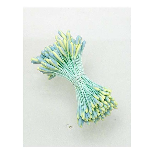 ペップはアートフラワーを作る時に花芯(おしべやめしべ)として使われるものです。軸の部分と頭の部分で構成されます。水引アートでも同様に使用します。