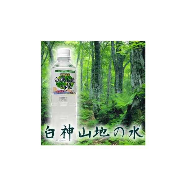 水 軟水 500ｍｌ 世界遺産が育んだ超軟水　白神山地の水　500mlx24本　国産名水　メーカー直送につき代引不可
