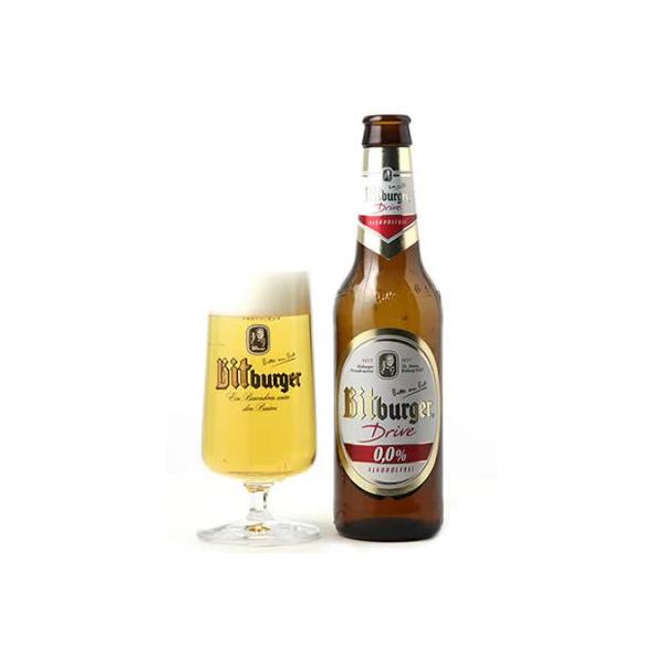 ドイツノンアルコールビール ビットブルガー ドライヴ 0.0％　330ｍｌ瓶 24本 送料無料 代引き不可