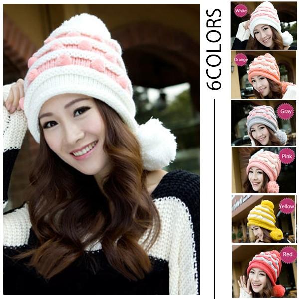 ニット帽 ボンボン ポンポン レディース 防寒 帽子 暖かい あったか 大人 女性用 秋冬 かわいい おしゃれ ふんわり 小顔効果 水着ストア 通販 Paypayモール