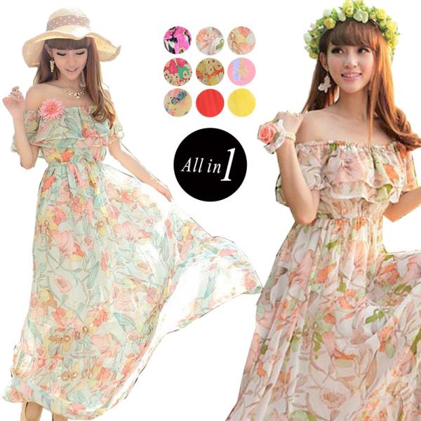 リゾートワンピース リゾートワンピ マキシワンピース サマードレス リゾート ワンピース マキシ丈 ロング丈 おしゃれ 花柄 フレア Buyee Buyee 日本の通販商品 オークションの代理入札 代理購入