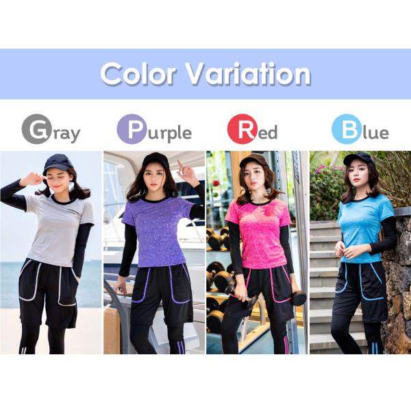 フィットネス 水着 体型カバー レディース 4点セット ラッシュガード ハーフパンツ Uvカット ママ 水着レディース Buyee Buyee Japanese Proxy Service Buy From Japan Bot Online