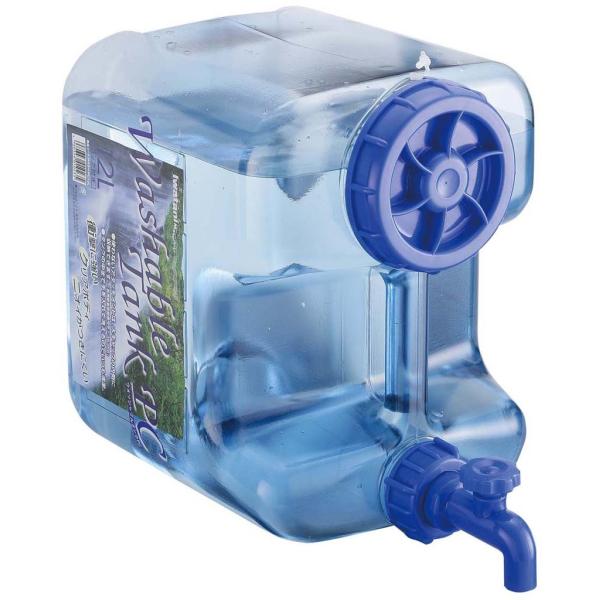 ウォッシャブルタンク ポリカ 12L 蛇口式コック付 WASH-PC12L-6P