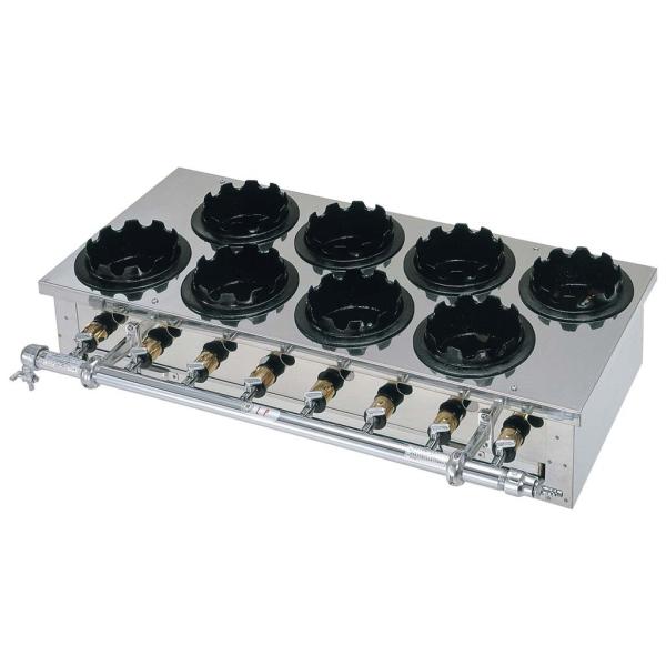 釜めしガス炊飯器 二列（8個用）13A : 水回り厨房の五輪 - 通販