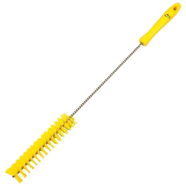 サイズ：φ35×500mm芯部材質：ステンレスフィラメント材質：ポリエステルグリップ材質：ポリプロピレン●シンクなどの配管や手の届きにくい隙間の洗浄に最適です。●握りやすいグリップで、さらに使いやすくなりました。