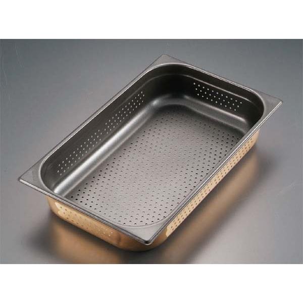 プロシェフ 18-8 ノンスティック穴明GNパン 1/1 150mm : 水回り厨房の