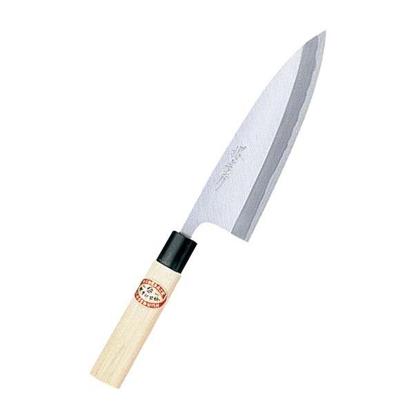 ☆堺孝行作 出刃包丁 鋼製 135mm 霞研