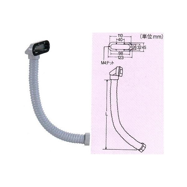 スギコ産業 小判型オーバーフローセット TO-467KB-400 : 水回り スギコ産業 小判型オーバーフローセット TO-467KB-400 : 水回り