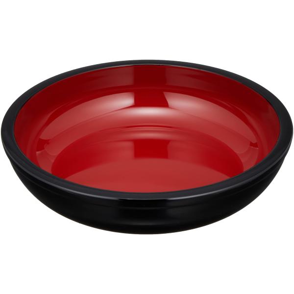 山中塗 漆器の盛器 10.5盛器 黒内朱 M11870