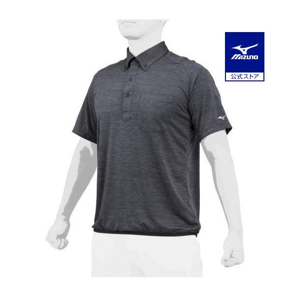 裾バインダー仕様。アウター感覚で着用できる新形状の杢柄ポロシャツ。