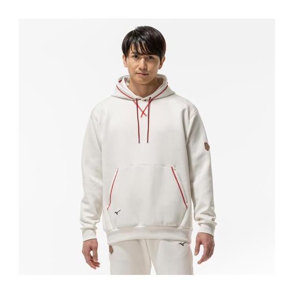 ミズノ公式 RELEASE POINT スウェットフーディ オフホワイト ユニセックス
