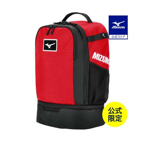 30Lでしっかり収納の多色展開のバックパック。下部収納にはシューズを、サイドにはバットを収納可能なバックパック。本体収納は仕切りで資料などの仕分けが可能。