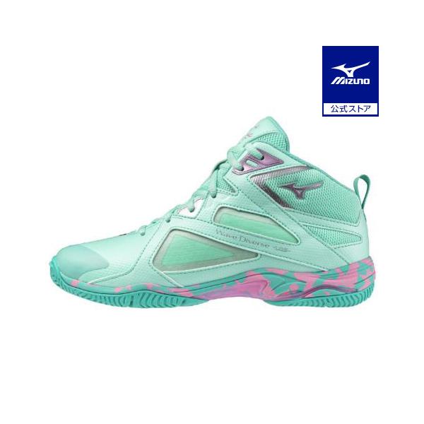 エアロビクスにおすすめ！25年以上続くダイバースブランドを象徴するモデルの5代目。ステップ・ターン・ジャンプをサポートするミズノエナジーをインソールとミッドソールに搭載。“足元から個性を放つ”アクセントカラーが目を惹く限定モデル