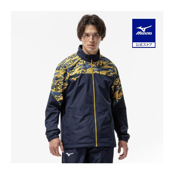 肩部分にN-XTシーズングラフィックをデザインしたブレスサーモウォーマージャケット。