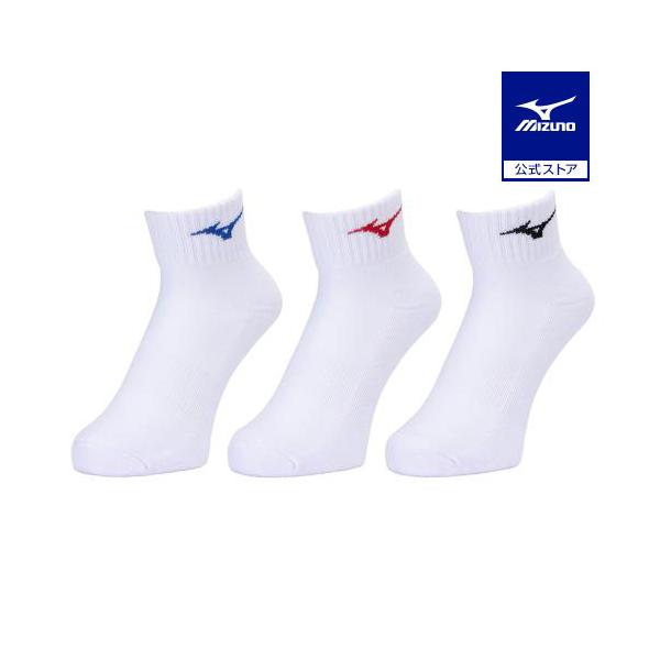 ベーシックな機能でお得な3足組ショート丈ソックス。適度なフィット性でシューズとの干渉を緩和します。足底パイル設計で適度なクッション性を有し、地面からの衝撃を緩和します。3足組でシンプルなデザインなので、スポーツや普段にも使いまわししやすいソ...