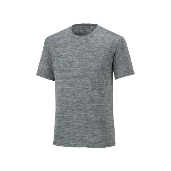 ミズノ公式 ナビドライTシャツ 半袖/杢調 メンズ ライトグレー杢
