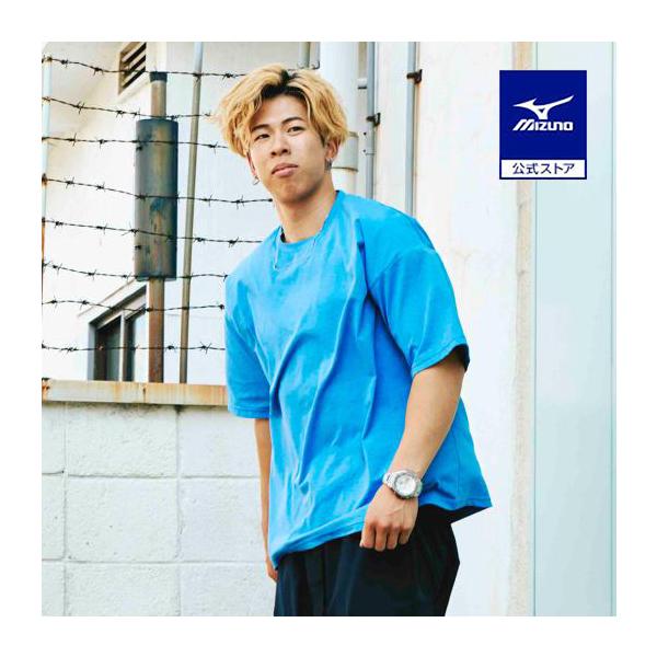 ミズノ公式 ルーズフィットTシャツ メンズ パリジャンブルー クリアランス