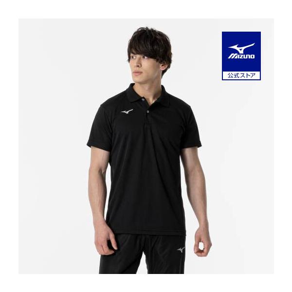 ミズノ公式 ゲームシャツ ポロシャツ ユニセックス ブラック  
