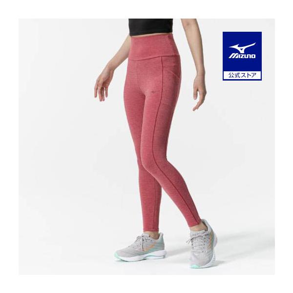 MIZUNO（ミズノ） ミズノ公式 タイツ クリムゾンレッド杢 レディース