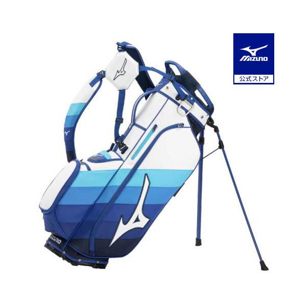 ミズノMizuno キャディバッグ 5LG26150F 青白 MIZUNO（ミズノ） ミズノ公式 Tour Stand Prime キャディバッグ/25年