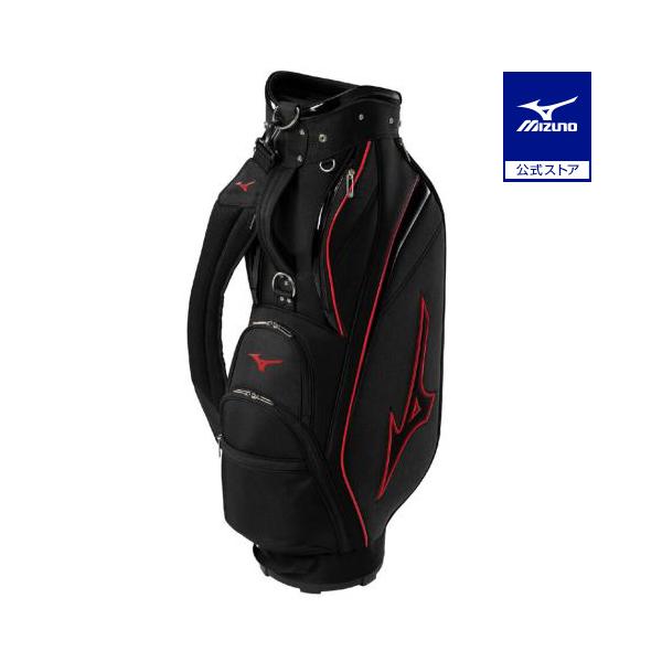 【送料込み】廃盤希少品　MIZUNO スポーティ　ゴルフバッグ　ミズノ MIZUNO（ミズノ） ミズノ公式 NX.6 キャディバッグ ブラック×レッド