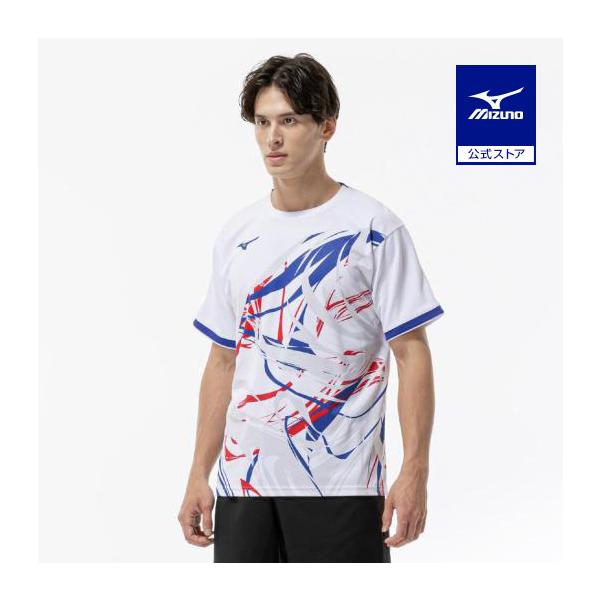 MIZUNO テニスウエア62JAD02401 ホワイト M MIZUNO（ミズノ） ソフトテニス バドミントン ゲームシャツ 公式