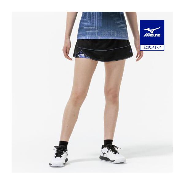 吸汗速乾性を備えたスカート。ステッチに差し色を、インナーパンツに個性的な柄を使用する事でシンプルながら可愛らしく華やかな見た目を演出。